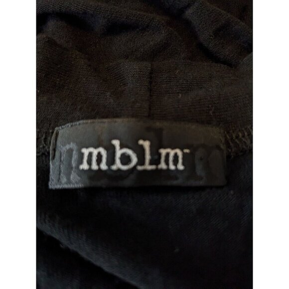 Penningtons MBLM Womens Size 14 Open Cardigan Black Fringed Hem Lightweight - Picture 3 of 4